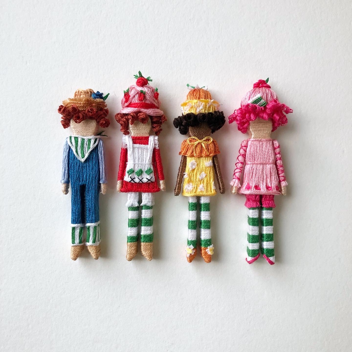 Clothespin Doll Strawberry Shortcake & Friends