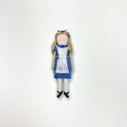Clothespin Doll Alice & The White Rabbit